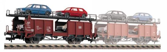 Double-deck car transporter for vehicle transport (in goods trains) type Laaes.541<br /><a href='images/pictures/Fleischmann/5225.jpg' target='_blank'>Full size image</a>
